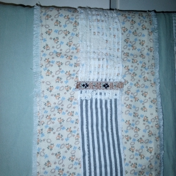 Patchwork Wide Leg Pants - Picture 3 of 11